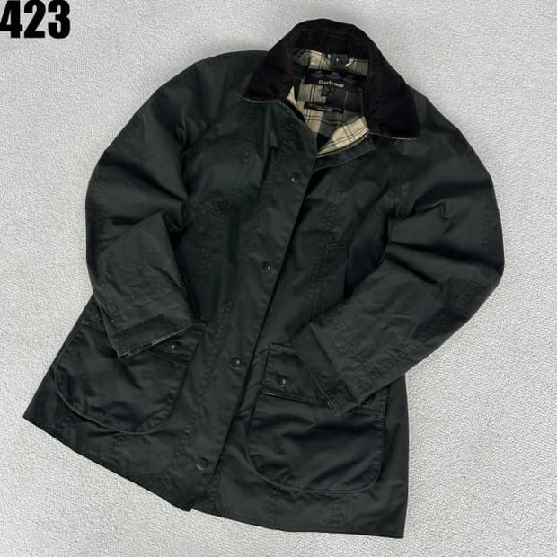 바버 왁스 자켓 다크 올리브 어센틱 s