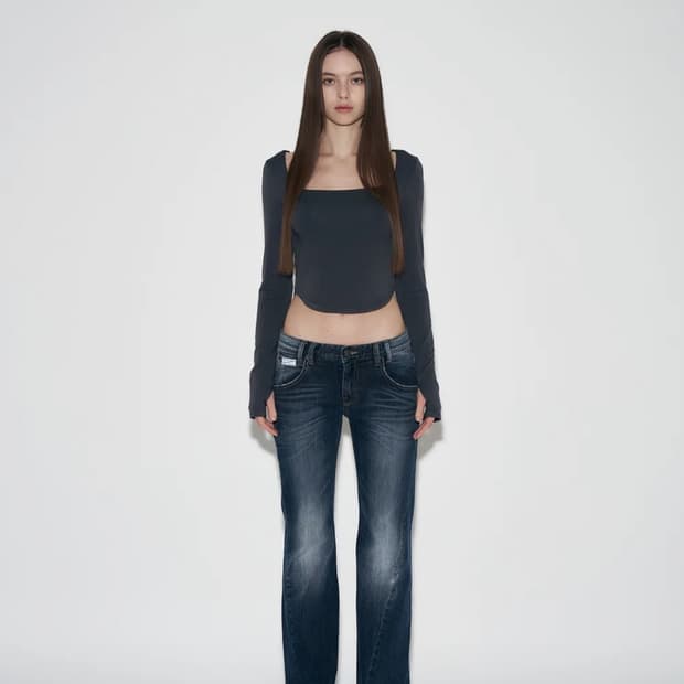 플리즈노팔로우 부츠컷 S