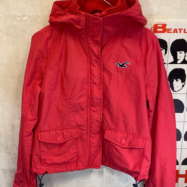 홀리스터 크롭스트링 후드자켓 바람막이 XS-S