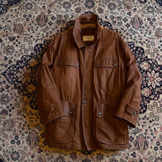 크리스티아노 디 띠엔느 레더 헌팅 자켓 105