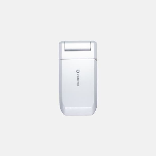 실버 은색 보다폰 모형 폴더폰 목각폰 목업폰 고전 일본 y2k 갸루 소품