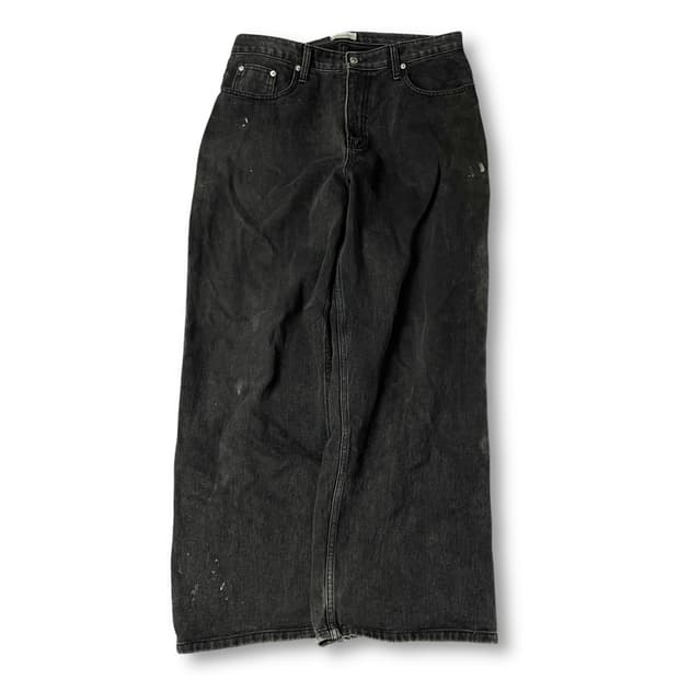 (34) LE FREAK 그레이 와이드 데님 팬츠 L
