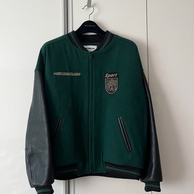 헤리티지플로스 울 바시티 자켓 M