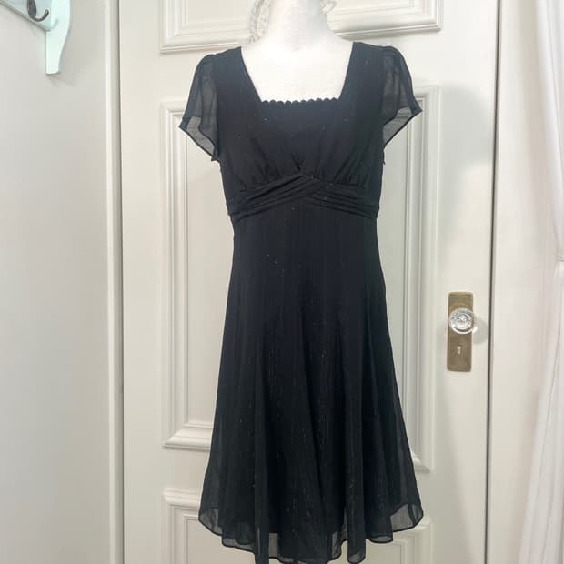 black glitter chiffon fairy opc(size-3)