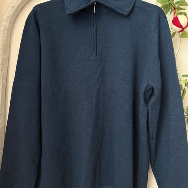 스튜디오 니콜슨 하프 집업 니트