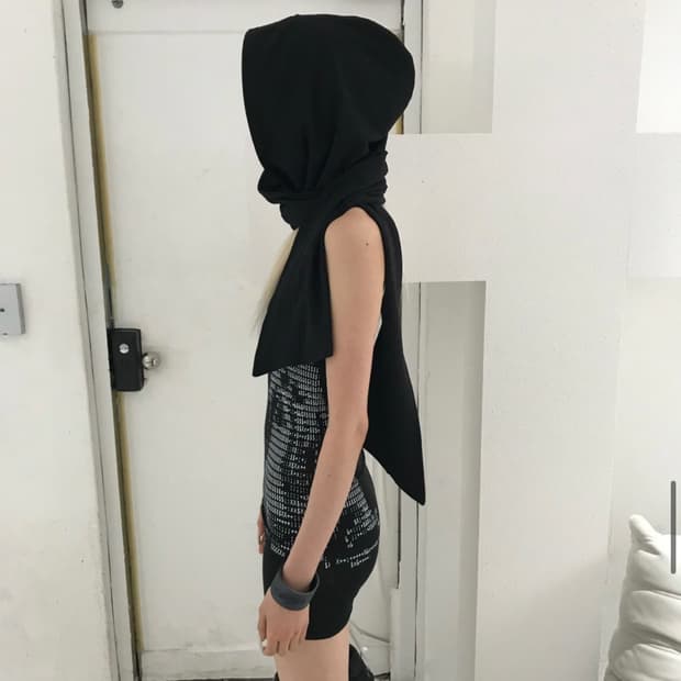 구매)Kyoiii KY06-GHOST HOOD SCARF(BLACK)