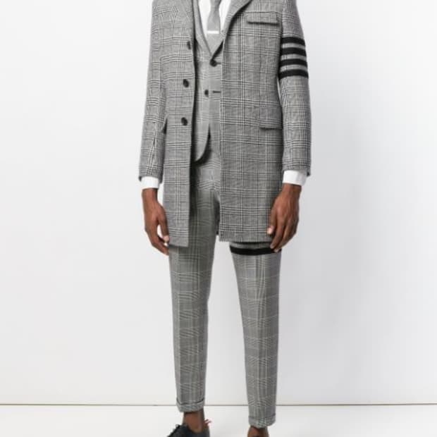 톰 브라운 4바 하이암홀 코트 바지 셋업(초저가/코트2/바지31)