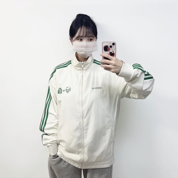 아디다스 스탠스미스 리버시블 바람막이 자켓 화이트 그린