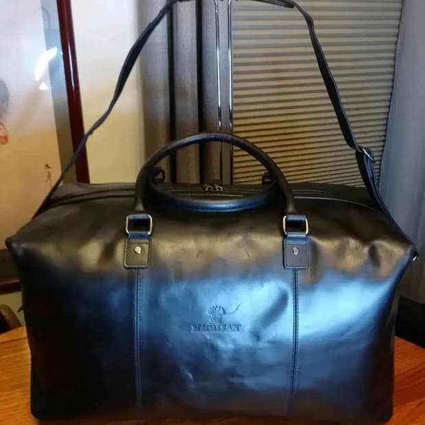 맥캘란 더플백 보스턴백 러기지 가방 왁스 가죽 맥켈란