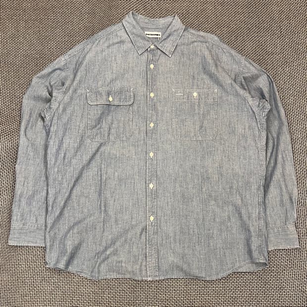 (새상품) SOFTHYPHEN 데님셔츠 (105)