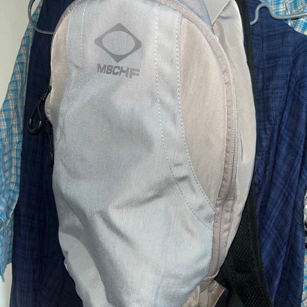 미스치프 롬버스백팩 핑크그레이