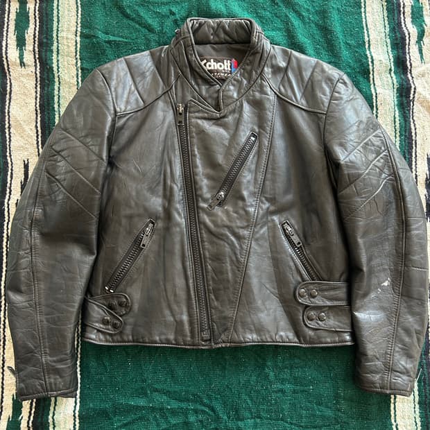 80’s Schott 555 caferacer leather jacket
