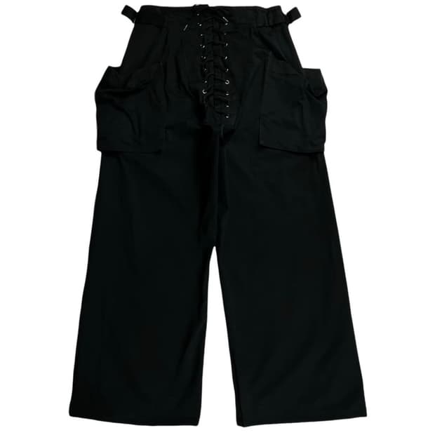 Yohji Yamamoto Laceup Wide Pants
