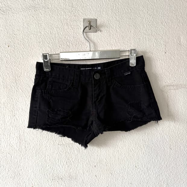 Basic black shorts