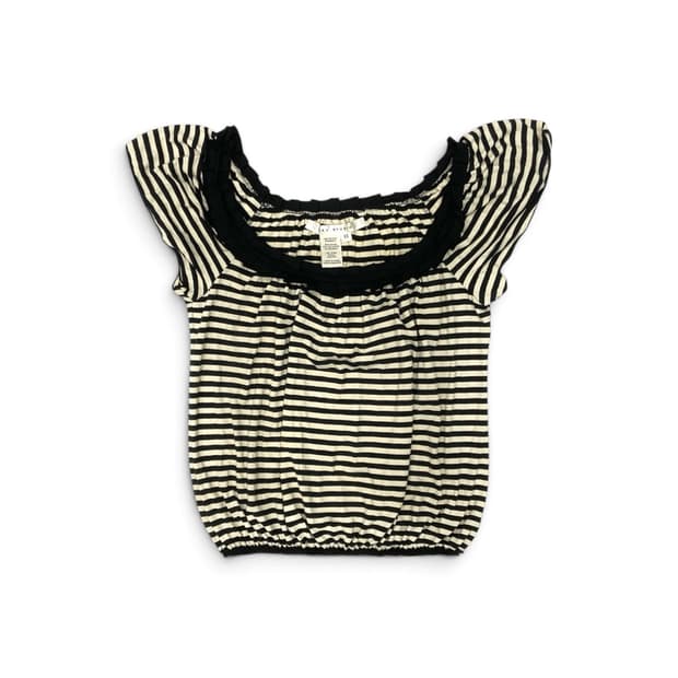 Max mara Stripe Frill Top