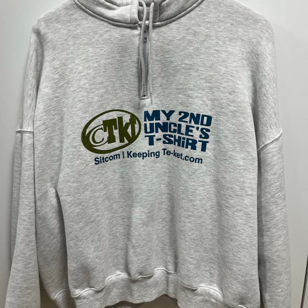 테켓 하프집업 반집업 멜란지 L