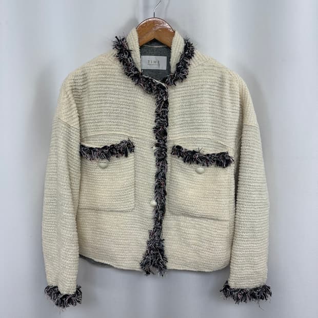 타임 TIME 여자 모 자켓 아이보리 (55-66추천) 