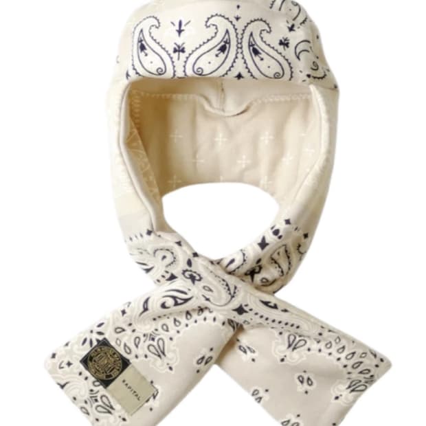 캐피탈 반다나 패턴 케사 머플러 캡 키나리