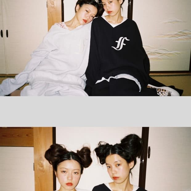 [F.E.E.S] waffle boxy MTM, pants (navy)