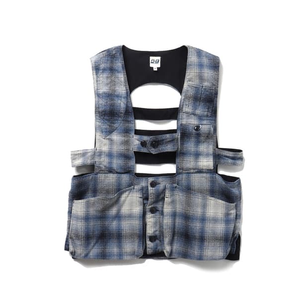 AiE Game Vest Shadow Plaid Flannel