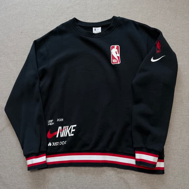 나이키 x NBA 팀 31 블랙 플리스 스웨트셔츠