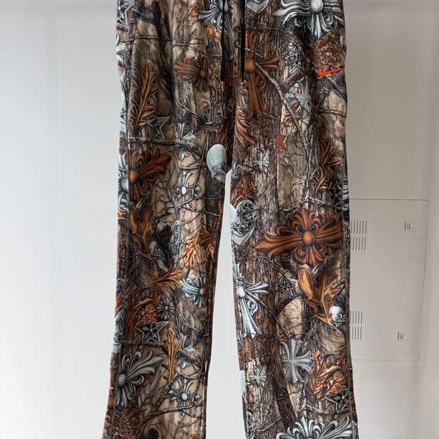 나이키 x 드레이크 녹타 x 크롬하츠 스웨트팬츠 리얼트리 카모 