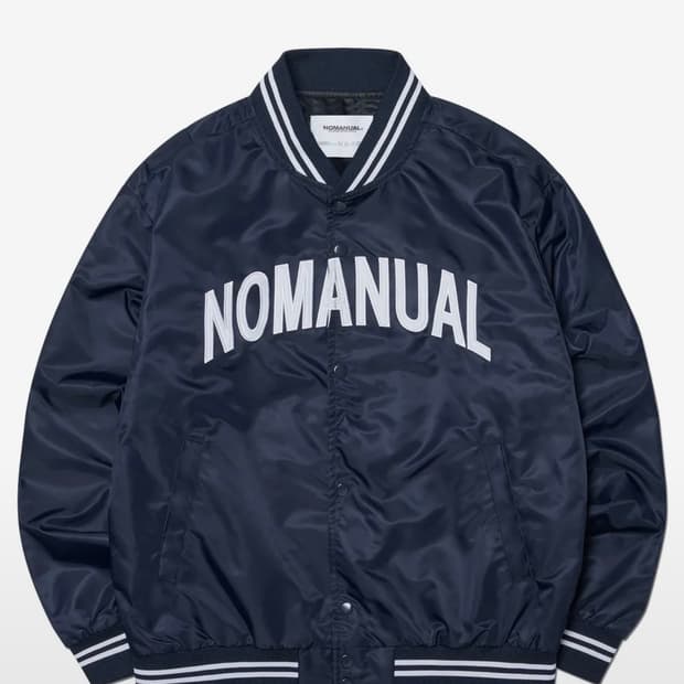 노매뉴얼 바시티 자켓