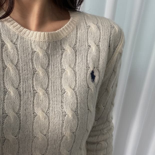 [XS]폴로 랄프로렌 캐시미어 혼방 케이블 니트