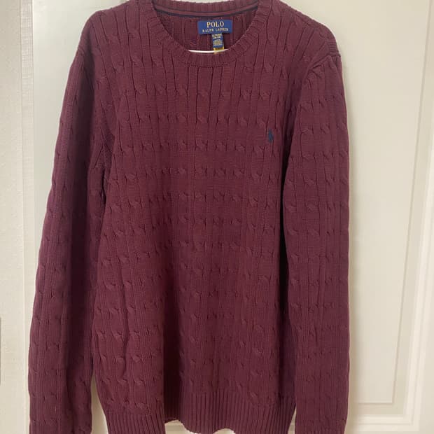 폴로 꽈베기 니트 