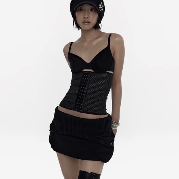 카시코 마이크로 스커트 블랙 S