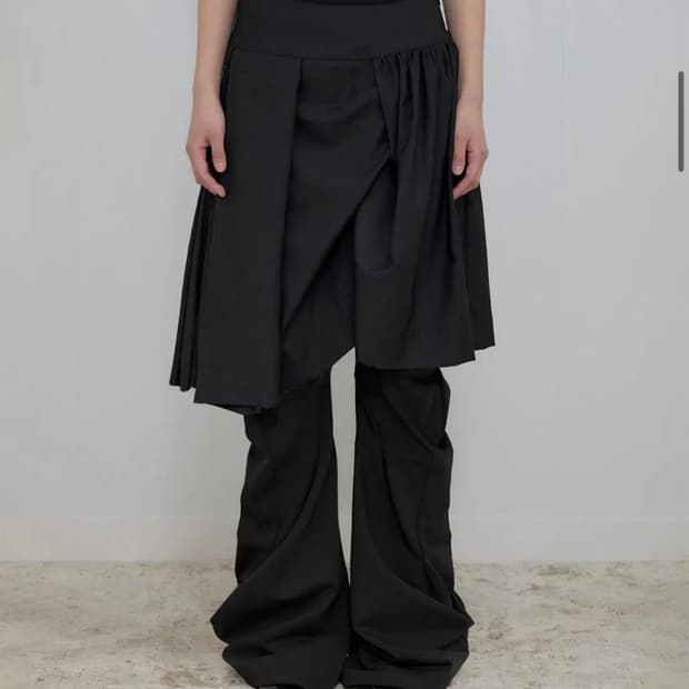 플레이업 Draped 미디 스커트