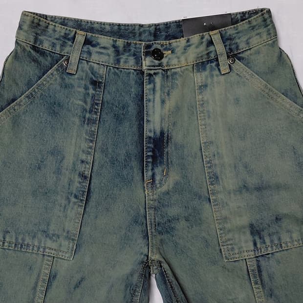 [STYLENANDA] 스타일난다 빅 포켓 다잉 데님 팬츠 (M)