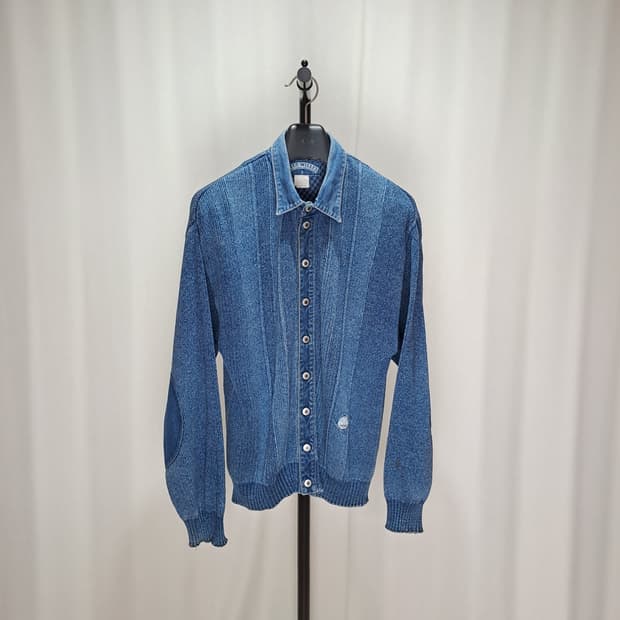(택포) 블루윌리스 데님 스타일 니트자켓 B993