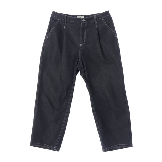 커스텀어클락 원턱 와이드 데님 팬츠 32