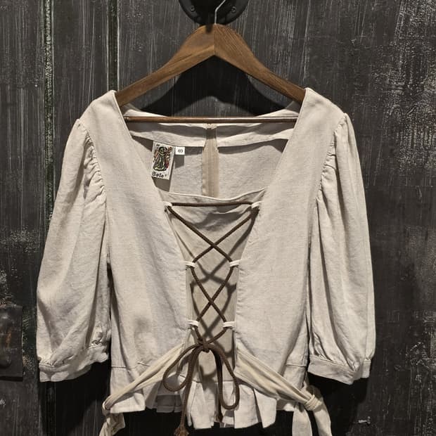 80s Vintage  LinenBlouse/made in Germany