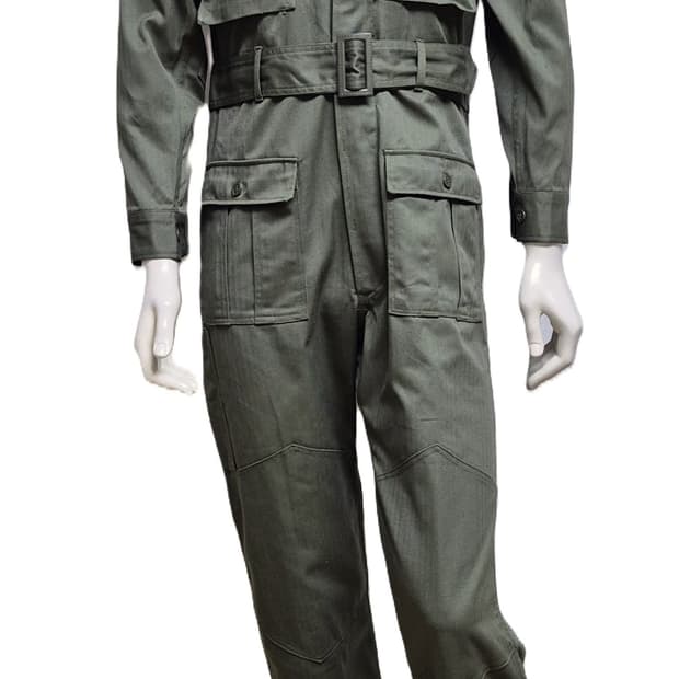 해병대 구형 L.V.T. 정비복 전투복 오버롤 커버올 점프슈트 (M)