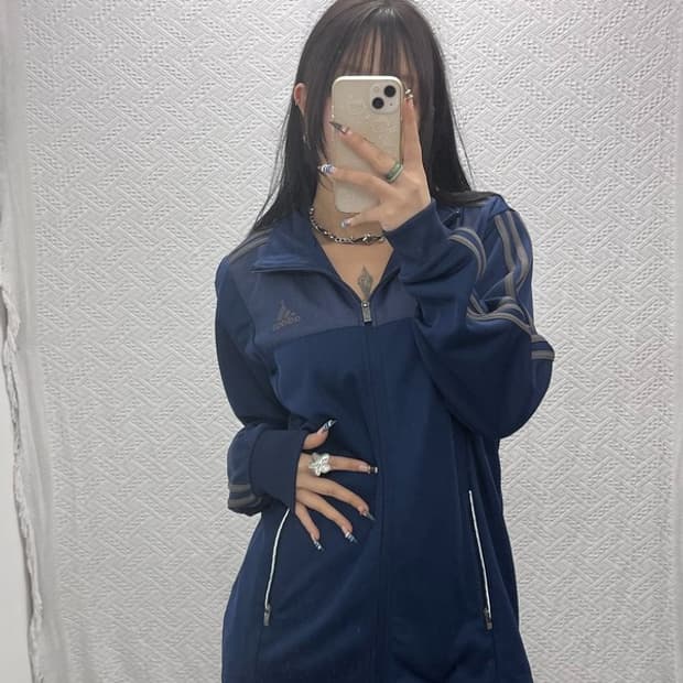 아디다스 올드스쿨 레트로 네이비 트랙탑 져지 집업 105 C07799