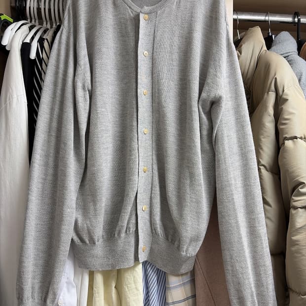 오라리 캐시미어 하드 트위스트 니트 가디건 5사이즈(캐시미어 100%)