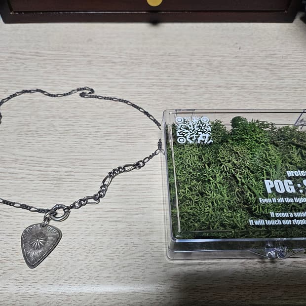 Pog service 기타피크 목걸이 48cm판매