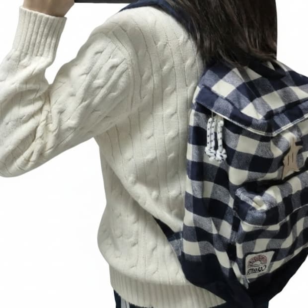 💥유일매물💥일본 콜맨 체크 미니 백팩/체크무늬/모리걸