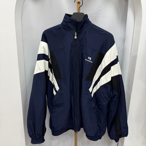백화점판 발렌시아가 스포티 B 리버서블 트랙수트 양면 후리스 자켓 M 