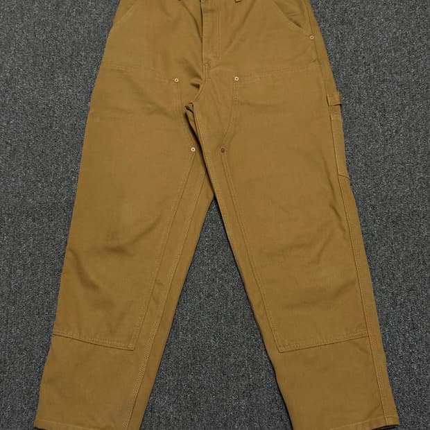 아웃스탠딩 캔버스 카펜더 더블니 팬츠 베이지