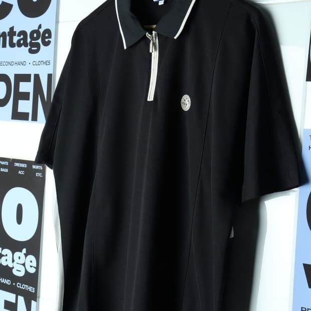 (2XL-3XL) 김영주 반팔 카라 티셔츠 기능성 골프 블랙-H30741