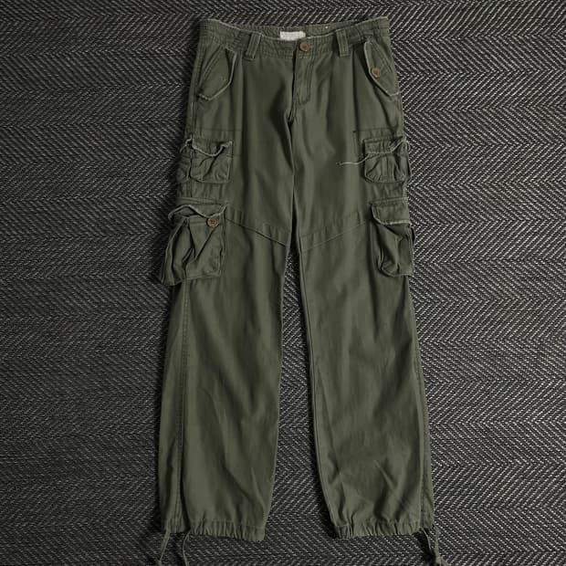 빈티지 Y2K 퍼티그 카고 팬츠o 3217