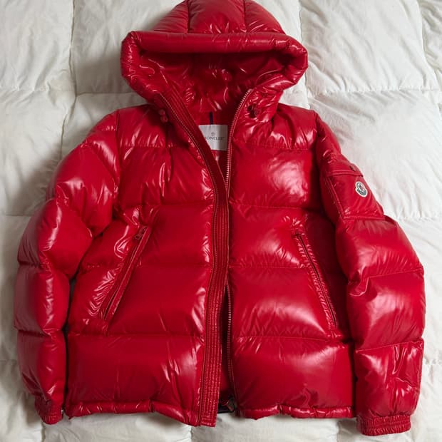 (2) 몽클레어 ECRINS 에크린스 유광 패딩 레드