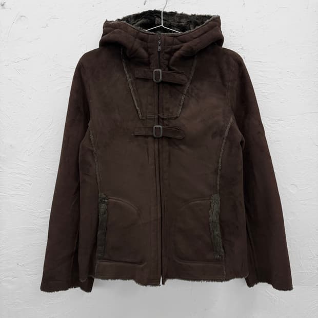 comme ca ism 후드 무스탕