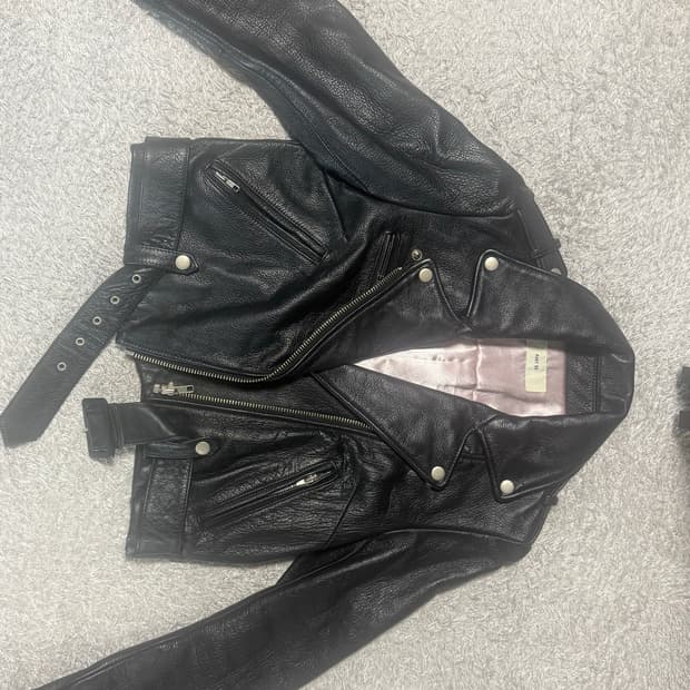 vintage leather jacket punk grunge alt