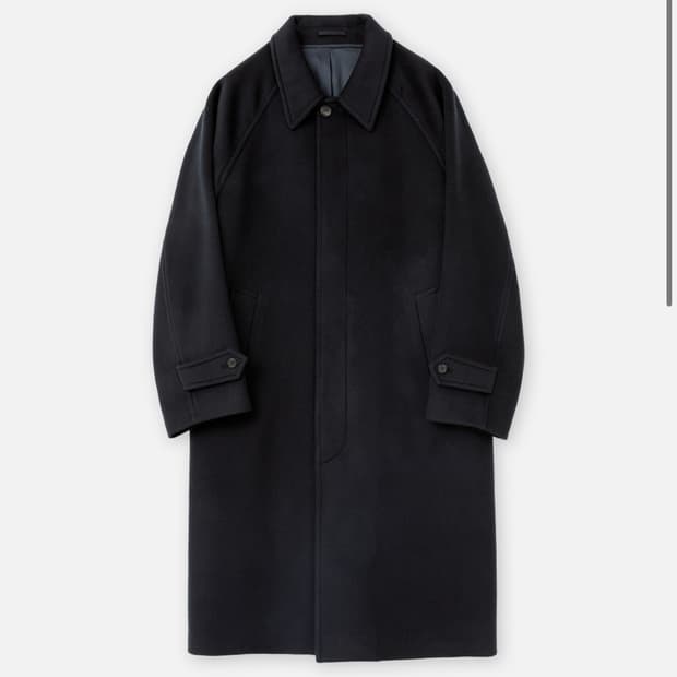 [3,구매] 브라운야드 25,24fw 발마칸 코트 다크네이비