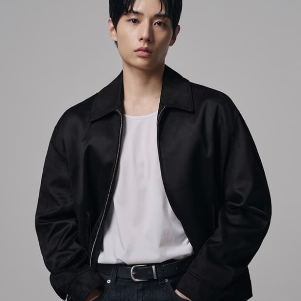 (새상품)(XL) 드로우핏 리에디션 스웨이드 자켓 [BLACK]