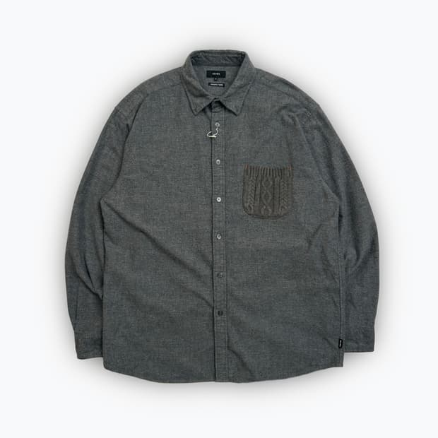 [NEW] BEAMS knit pocket shirt
